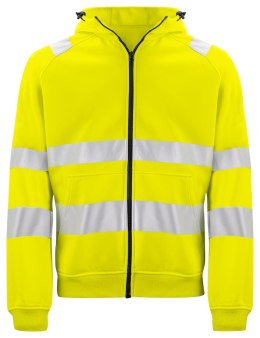 6132 BLUZA Z KAPTUREM EN ISO 20471 KLASA 3/2 - S (YELLOW/BLACK - 11)