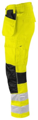 6570 SPODNIE DO PASA ZE STRETCHEM - EN ISO 20471 KLASA 2 - 104 (YELLOW/BLACK - 11)