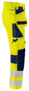 6570 SPODNIE DO PASA ZE STRETCHEM - EN ISO 20471 KLASA 2 - 104 (YELLOW/NAVY - 10)