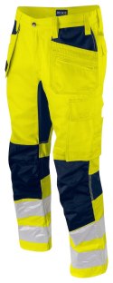 6570 SPODNIE DO PASA ZE STRETCHEM - EN ISO 20471 KLASA 2 - 104 (YELLOW/NAVY - 10)