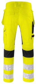 6570 SPODNIE DO PASA ZE STRETCHEM - EN ISO 20471 KLASA 2 - 108 (YELLOW/BLACK - 11)