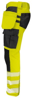 6571 SPODNIE DO PASA ZE STRETCHEM HV - EN ISO 20471 KLASA 2 - 110/120 cm (YELLOW/BLACK - 11)