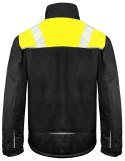 5428 KURTKA Z PODSZEWKĄ - 3XL (BLACK/YELLOW 9910)