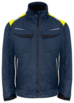 5428 KURTKA Z PODSZEWKĄ - 4XL (BLUE/YELLOW)