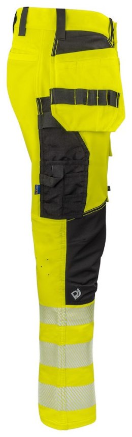 6527 SPODNIE DO PASA HV Z TECHNOLOGIĄ 37,5 - EN ISO 20471 KLASA 2 - 104 (YELLOW/BLACK - 11)