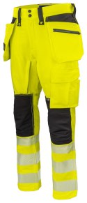 6527 SPODNIE DO PASA HV Z TECHNOLOGIĄ 37,5 - EN ISO 20471 KLASA 2 - 116 (YELLOW/BLACK - 11)