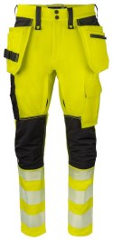 6527 SPODNIE DO PASA HV Z TECHNOLOGIĄ 37,5 - EN ISO 20471 KLASA 2 - 148 (YELLOW/BLACK - 11)