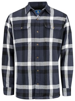 5213 FLANELOWA KOSZULA Z PODSZEWKĄ - 4XL (NAVY - 58)