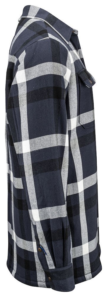 5213 FLANELOWA KOSZULA Z PODSZEWKĄ - 4XL (NAVY - 58)