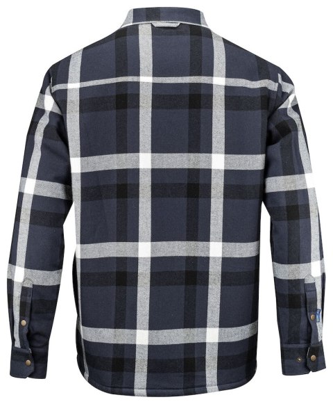 5213 FLANELOWA KOSZULA Z PODSZEWKĄ - 4XL (NAVY - 58)