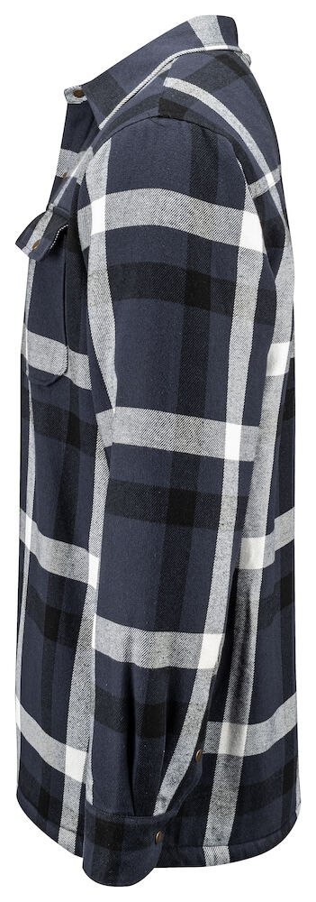 5213 FLANELOWA KOSZULA Z PODSZEWKĄ - 4XL (NAVY - 58)