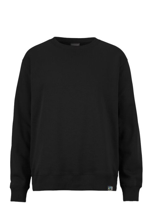 KEY CREW NECK (GOTS) - L (BLACK)