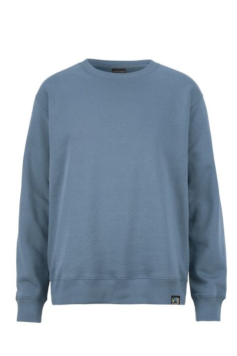 KEY CREW NECK (GOTS) - L (DUSTY BLUE)