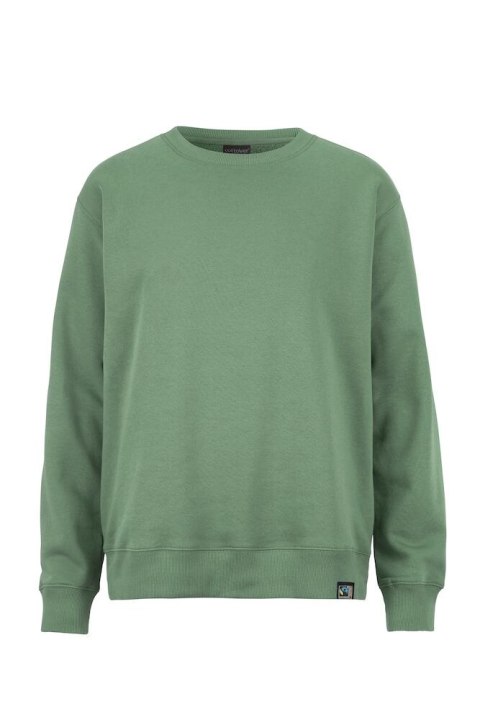 KEY CREW NECK (GOTS) - L (DUSTY GREEN)