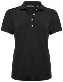 VIRTUE ECO POLO SOLID WOMAN - L (BLACK)