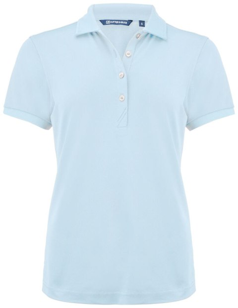 VIRTUE ECO POLO SOLID WOMAN - L (HEAVEN BLUE)