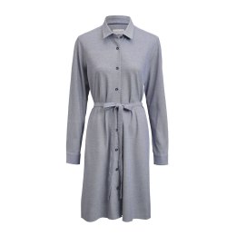 INDIGO BOW 133 SHIRT DRESS - L (NAVY)