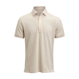 INDIGO BOW 133 S/S TAILORED POLO - L (SAND)