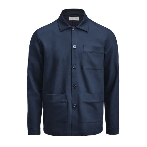 PATCH POCKET OVERSHIRT - 4XL (NAVY)