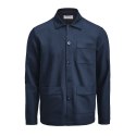 PATCH POCKET OVERSHIRT - L (NAVY)