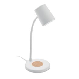 Lampa z ładowarką i głośnikiem biały (MO2124-06)