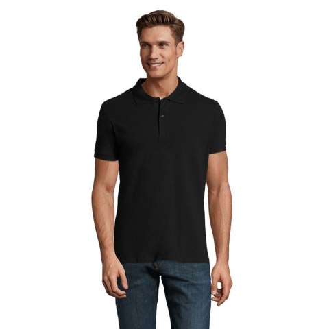 PERFECT MEN Polo 180g Czarny / Czarny opal 5XL (S11346-BK-5XL)