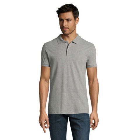 PERFECT MEN Polo 180g grey melange 5XL (S11346-GY-5XL)