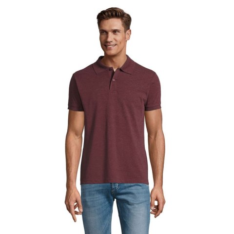 PERFECT MEN Polo 180g melanż czerwonobrunatny XXL (S11346-HX-XXL)