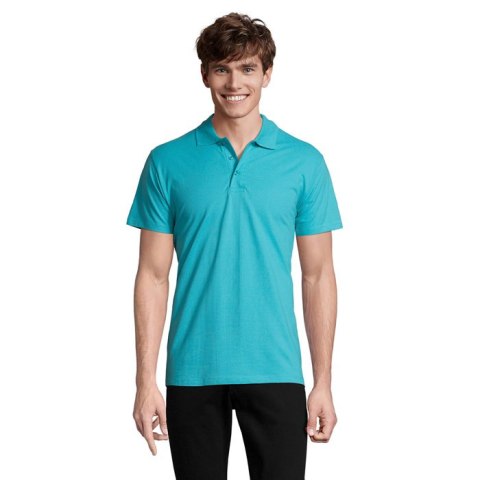 SPRING II MEN Polo 210g atoll blue L (S11362-AL-L)