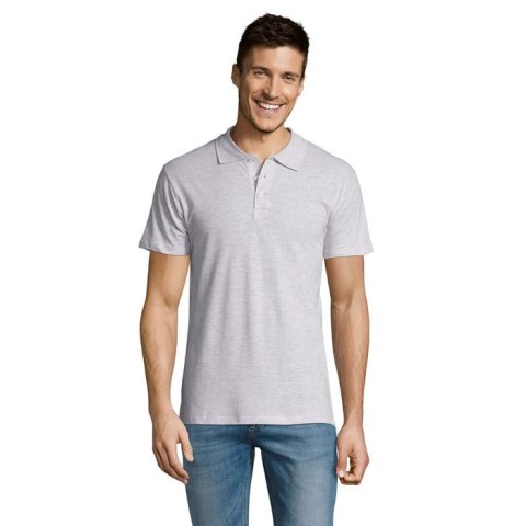 SUMMER II MEN polo 170g Popiół L (S11342-AS-L)