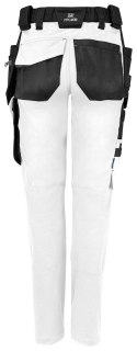 5564 DAMSKIE SPODNIE DO PASA STRETCH - 34 (WHITE - 00)