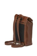 LEATHER LINE BACKPACK COGNAC ONE SIZE - ONE SIZE (COGNAC)