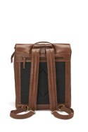 LEATHER LINE BACKPACK COGNAC ONE SIZE - ONE SIZE (COGNAC)