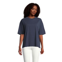 BOXY WOMEN T-SHIRT OVERSIZE French Navy S (S03807-FN-S)