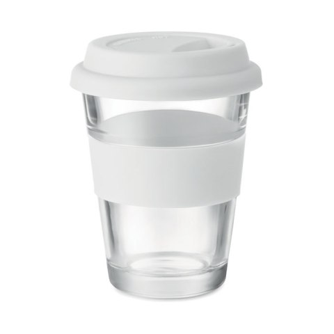 Kubek szklany 350 ml biały (MO9992-06) Kubek szklany 350 ml biały (MO9992-06)