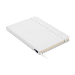 Notatnik A5, okładka 600D RPET biały (MO9966-06)