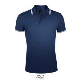 PASADENA męskie polo 200g francuski granatowy / biały XL (S00577-FW-XL)