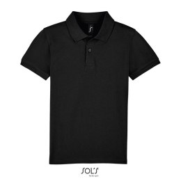 PERFECT Dziecięce POLO 180g Czarny / Czarny opal 3XL (S02948-BK-3XL)