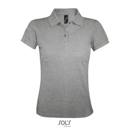 PRIME Damskie POLO 200g grey melange L (S00573-GY-L)