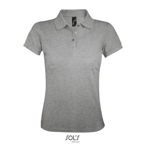PRIME Damskie POLO 200g grey melange S (S00573-GY-S)