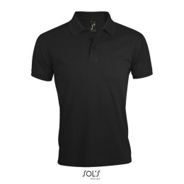 PRIME Męskie polo 200g Czarny / Czarny opal S (S00571-BK-S)