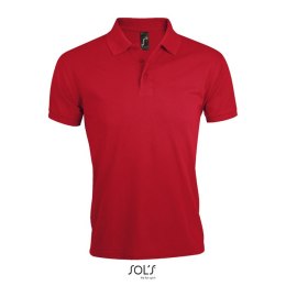 PRIME Męskie polo 200g Czerwony M (S00571-RD-M)