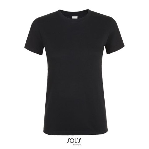REGENT Damski T-Shirt 150g deep black S (S01825-DB-S)