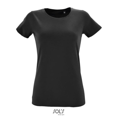 REGENT F Damski T-Shirt deep black L (S02758-DB-L)