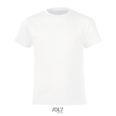 REGENT F Dziecięcy T-SHIRT Biały M (S01183-WH-M)
