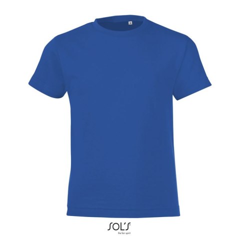 REGENT F Dziecięcy T-SHIRT Niebieski M (S01183-RB-M)