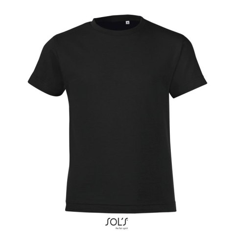 REGENT F Dziecięcy T-SHIRT deep black L (S01183-DB-L)
