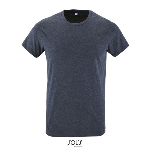 REGENT F Męski T-Shirt 150g melanż denim M (S00553-HD-M)