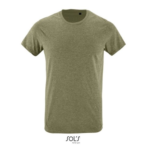 REGENT F Męski T-Shirt 150g melanż khaki XS (S00553-HK-XS)