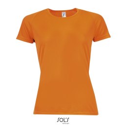 SPORTY Damski T-Shirt 140g neonowy pomarańczowy XS (S01159-NO-XS)